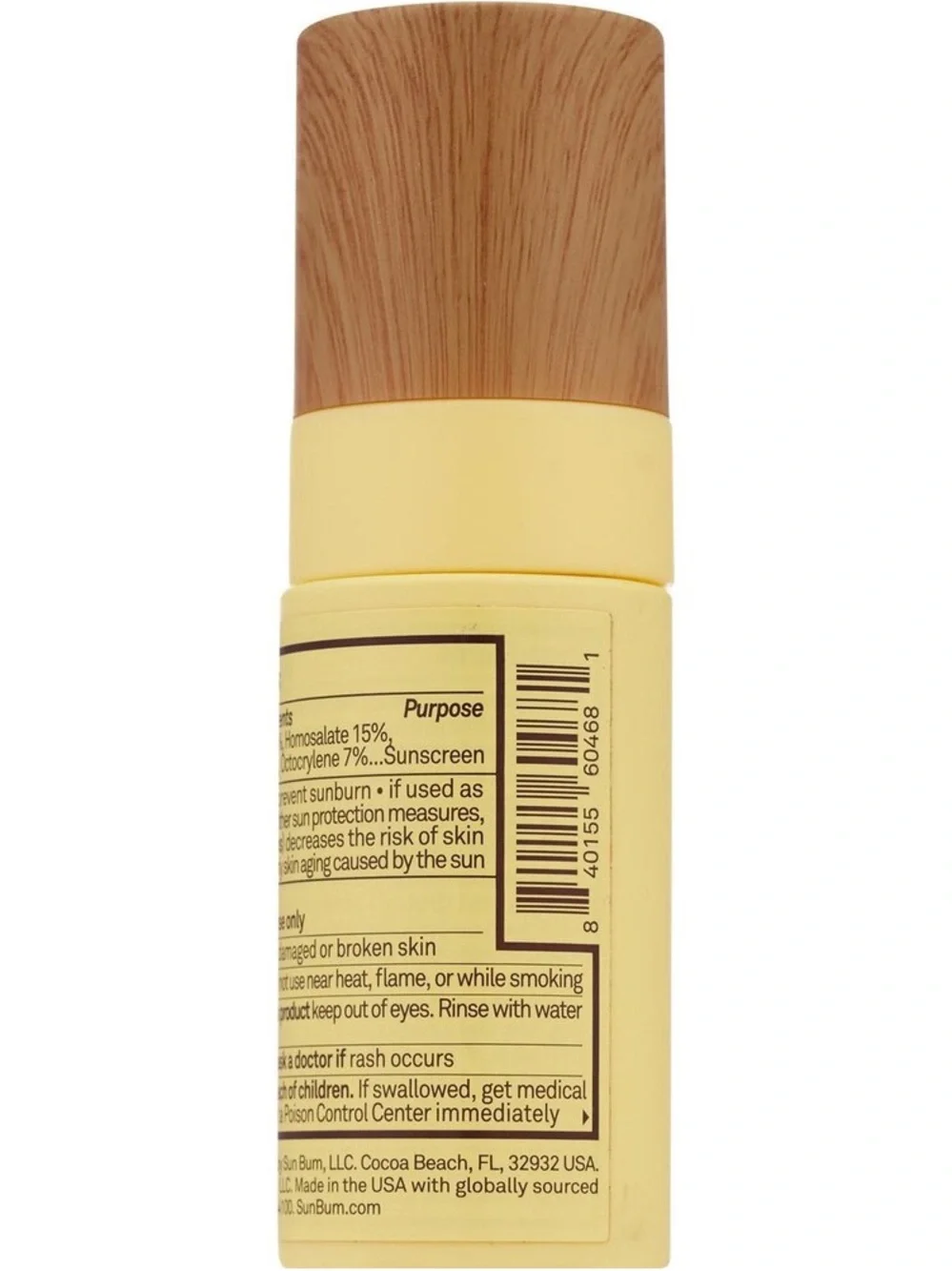 Sun Bum Original SPF 45 Sunscreen Face Mist. 1.35 FL OZ/ 40 mL.